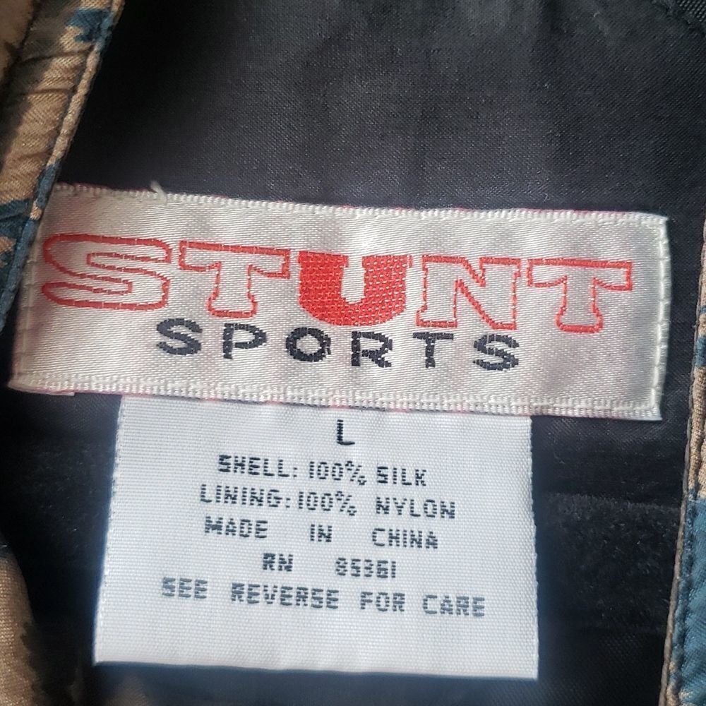 💛 Vintage 80th Silk bomber jacket. Size L - Picture 4 of 8